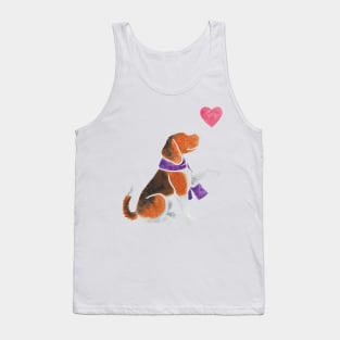 Watercolour Beagle Tank Top